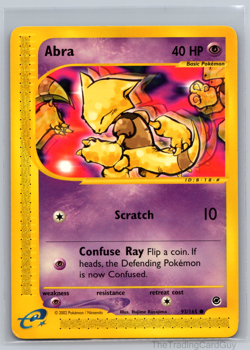 Abra 93/165 Regular Common Card Expedition E- Card Series LP - Image 1
