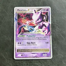 Mewtwo LV.X DP28 Diamond and Pearl Promo Holo Level Up 120 HP Pokemon Card - Image 1