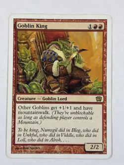 Magic The Gathering 9TH EDITION GOBLIN KING red card MTG - Image 1
