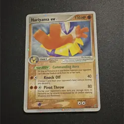 Pokemon Hariyama ex Rare Holo 110 HP EX Deoxys 100/107 Stage 1 Card 2005 - Image 1