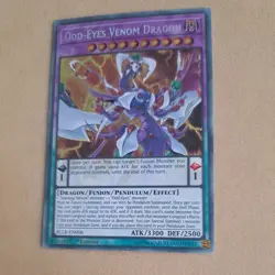 BLLR-EN006 ODD-EYES VENOM DRAGON SECRET RARE 1ST EDITION YuGiOh CARD X 2 - Image 1