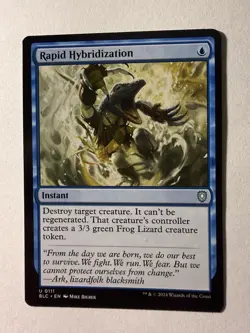 Rapid Hybridization 0111 Non Foil Uncommon Bloomburrow Commander MTG NM BLC - Image 1