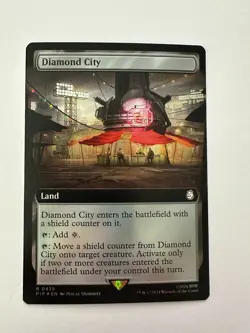MTG Diamond City Foil NM Extended Art - Image 1