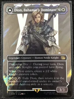 Dion, Bahamut's Dominant [Borderless Surge Foil] #521 Final Fantasy MTG - Image 1