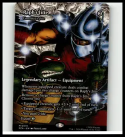 Raph's Jitte (Borderless) 0019 (M) MTG Teenage Mutant Ninja Turtles Source (PZA) - Image 1
