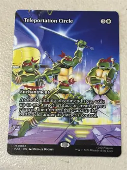 mtg borderless Teleportation Circle, PZA, TMNT eternal, unplayed - Image 1