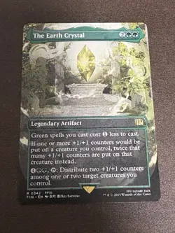 MTG The Earth Crystal (Borderless) English Final Fantasy FIN NM R0342 - Image 1
