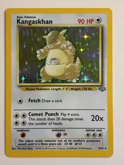 Pokemon Kangaskhan Jungle Holo Rare Card 5/64 Wizards of the Coast 1999 - Image 1