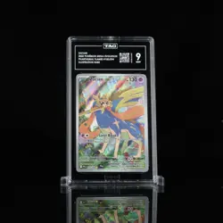 2025 POKEMON PHANTASMAL FLAMES #100/094 ZACIAN ILLUSTRATION RARE TAG 9 - Image 3