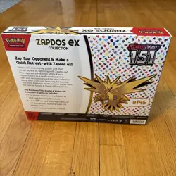 Pokemon TCG Scarlet & Violet 151 Zapdos EX Collection Box NEW SEALED - Image 2