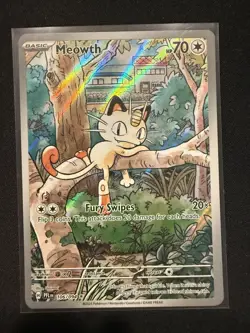 Meowth 106/094 NM Illustration Rare Card - Pokemon Phantasmal Flames - Image 2