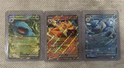 Pokemon TCG Charizard Ex , Blastoise Ex , Venusaur Ex Near Mint From 151 Set - Image 1