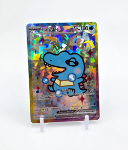 Totodile ART READ DESCRIPTION BELOW HOLO Totodile Card Totodile Pokemon Card - Image 1
