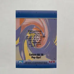 2004 Topps Pokemon Advanced Challenge Pikachu Pop-Ups #4 - Image 2