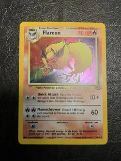 Pokemon Jungle FLAREON Holo Rare 3/64 - Image 3