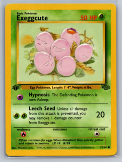 Exeggcute 52/64 Jungle 1st Edition - Pokemon TCG - LP - Image 1