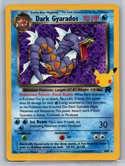 Pokemon TCG 25th Celebrations - Dark Gyarados 8/82 Holo Rare NM 002 - Image 1