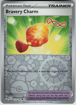 Pokemon Bravery Charm 173/193 SV02: Paldea Evolved Uncommon Reverse Holo NM - Image 1