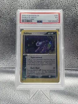Pokemon Sableye Holo 2003 Ex Sandstorm 10/100 Psa 5 - Image 1