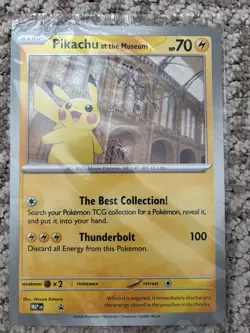 Pokemon Pikachu At The Museum Promo Brand New Sealed In Hand - Image 1