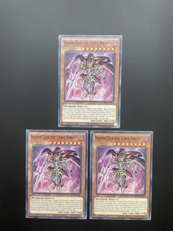 Yugioh Soldier Gaia The Fierce Knight MP21-EN100 1st Edition Common NM/LP X3 - Image 1