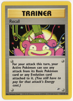 Recall 116/132 Gym Heroes Pokemon Card - Image 1