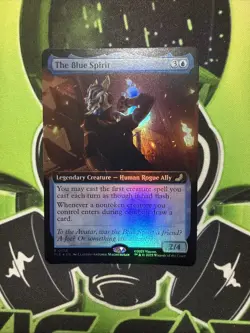 Magic the Gathering MTG The Blue Spirit Rare (Extended FOIL) Card NM Avatar TLA - Image 1