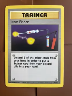 Pokemon TCG Base Set Item Finder 74/102 Rare Card - Image 2