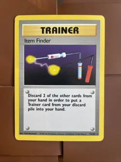 Pokemon TCG Base Set Item Finder 74/102 Rare Card - Image 3
