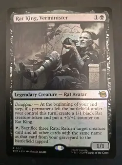 Rat King, Verminister Teenage Mutant Ninja Turtles MTG Foil Near Mint - Image 1