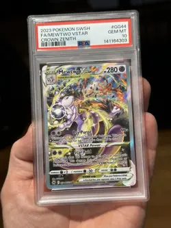 PSA 10 MEWTWO VSTAR GG44 CROWN ZENITH SWORD & SHIELD POKEMON GEM MINT - Image 3