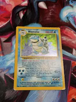 Blastoise 2/102 Holo Rare Base Set Pokemon Card - Image 5