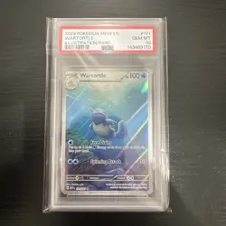 Pokemon 2023 Wartortle 171 Illustration Rare PSA 10 - Image 1