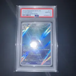 Pokemon 2023 Wartortle 171 Illustration Rare PSA 10 - Image 2