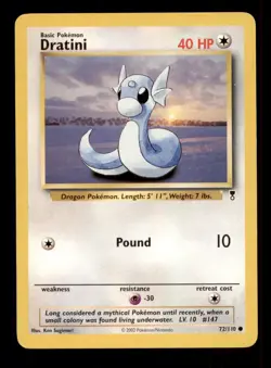 2X Pokemon Card WOTC Dratini Legendary Collection 72/110 MODERATELY PLAYED TCG!! - Image 1