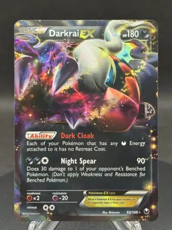🌑✨ Pokemon TCG – Darkrai EX 63/108 – Dark Explorers – Ultra Rare Holo – MP - Image 1