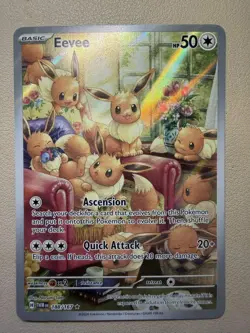 Eevee 188/167 Twilight Masquerade Illustration Rare Pokemon English NM - Image 1