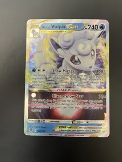 Alolan Vulpix VSTAR 034/195 Silver Tempest Holo 240HP Pokemon TCG - Image 1