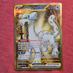 Pokemon Paldea Evolved: Chien Pao 274/193 Gold Full Art - NM - Image 1