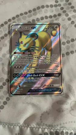 Persian GX 207/214 Rare Ultra Unbroken Bonds Pokemon Near Mint - Image 1