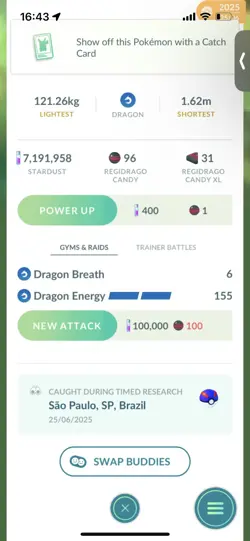 Pokemon Go Legendary Regidrago ( Low CP ) - Image 2