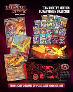 Pokemon Team Rocket’s Moltres EX Ultra Premium US Seller UPC - Image 3