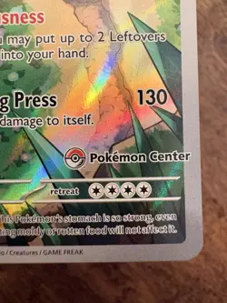 Pokemon Snorlax SVP 051 Scarlet Violet Promo Pokemon Center Exclusive - Image 3