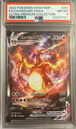 Pokemon Charizard VMAX UPC 2022 SWSH261 Black Star Promo PSA 8 NM-MT - Image 1
