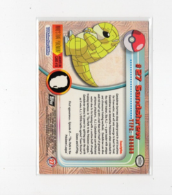 Topps Pokemon Sandshrew #27 2000 TV Animation Edition Non Holo Pokemon - Image 2
