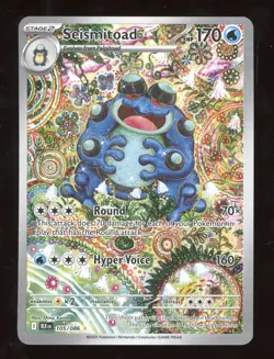 2025 Scarlet & Violet Black Bolt Seismitoad Holo Secret Rare #105/086 - Image 1