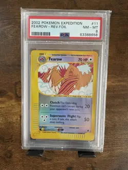 Pokemon Fearow Reverse Holo Expedition Base Set PSA 8 11/165 2002 - Image 1