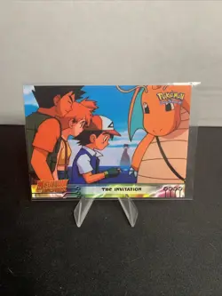 1999 TOPPS POKEMON THE MOVIE EDITION The Invitation #13 Mewtwo Strikes Back - Image 1