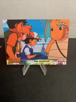 1999 TOPPS POKEMON THE MOVIE EDITION The Invitation #13 Mewtwo Strikes Back - Image 2