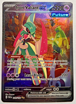 Pokemon Iron Valiant ex 249/182 (SIR) SV04: Paradox Rift M/NM - Image 1